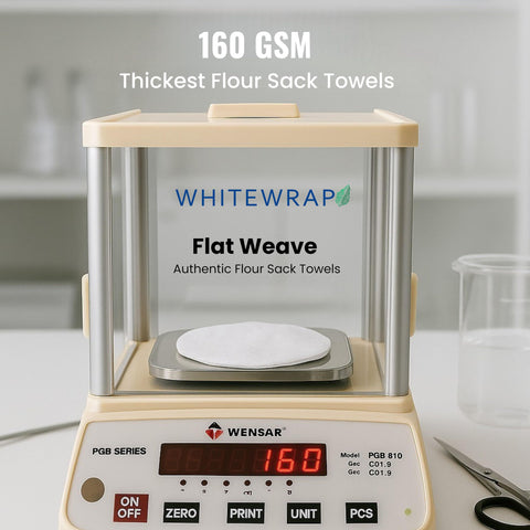 WhiteWrap: toallas sin pelusa para secar cristalería y utensilios.