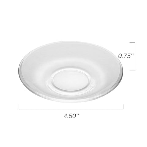 WHJY platos de vidrio claros para postre, resaltan la presentación