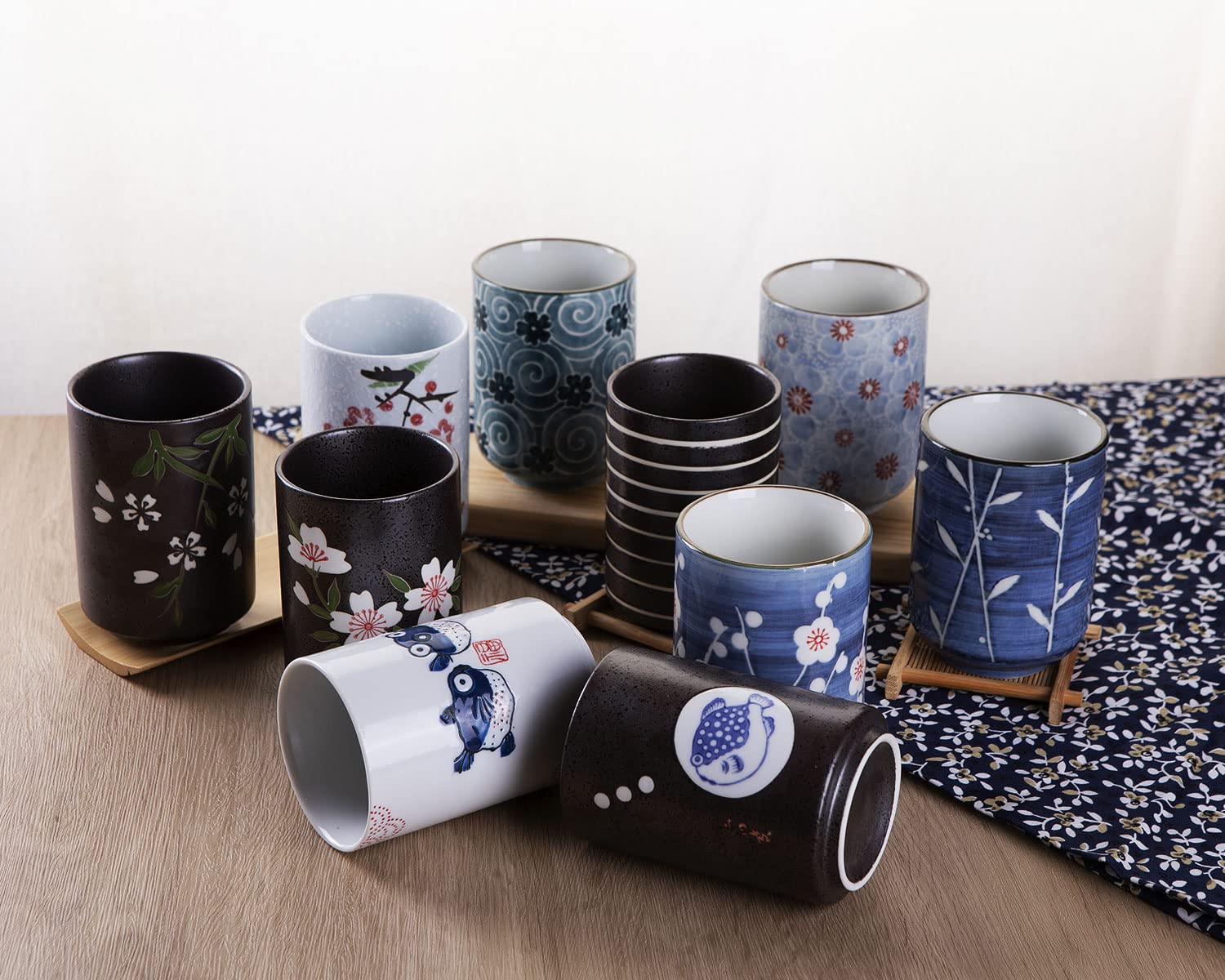 WHJY tazas de porcelana alta cocción, duraderas para uso diario