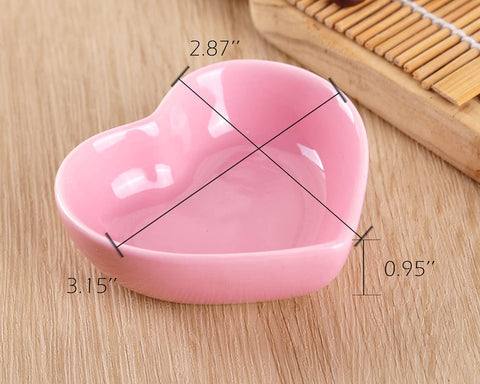 WHJY tazones cerámicos rosa para salsas, ideal para degustaciones