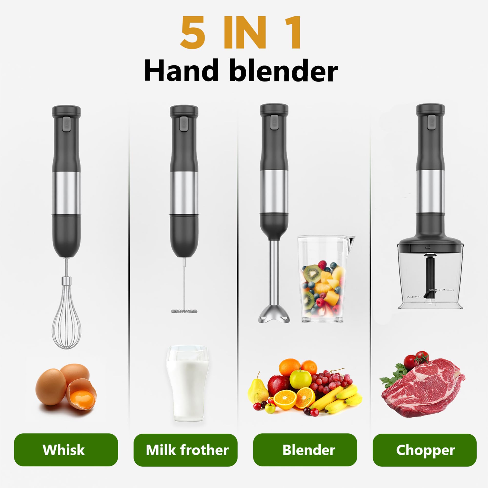 Batidor Whuto para huevos y cremas con resultados suaves.