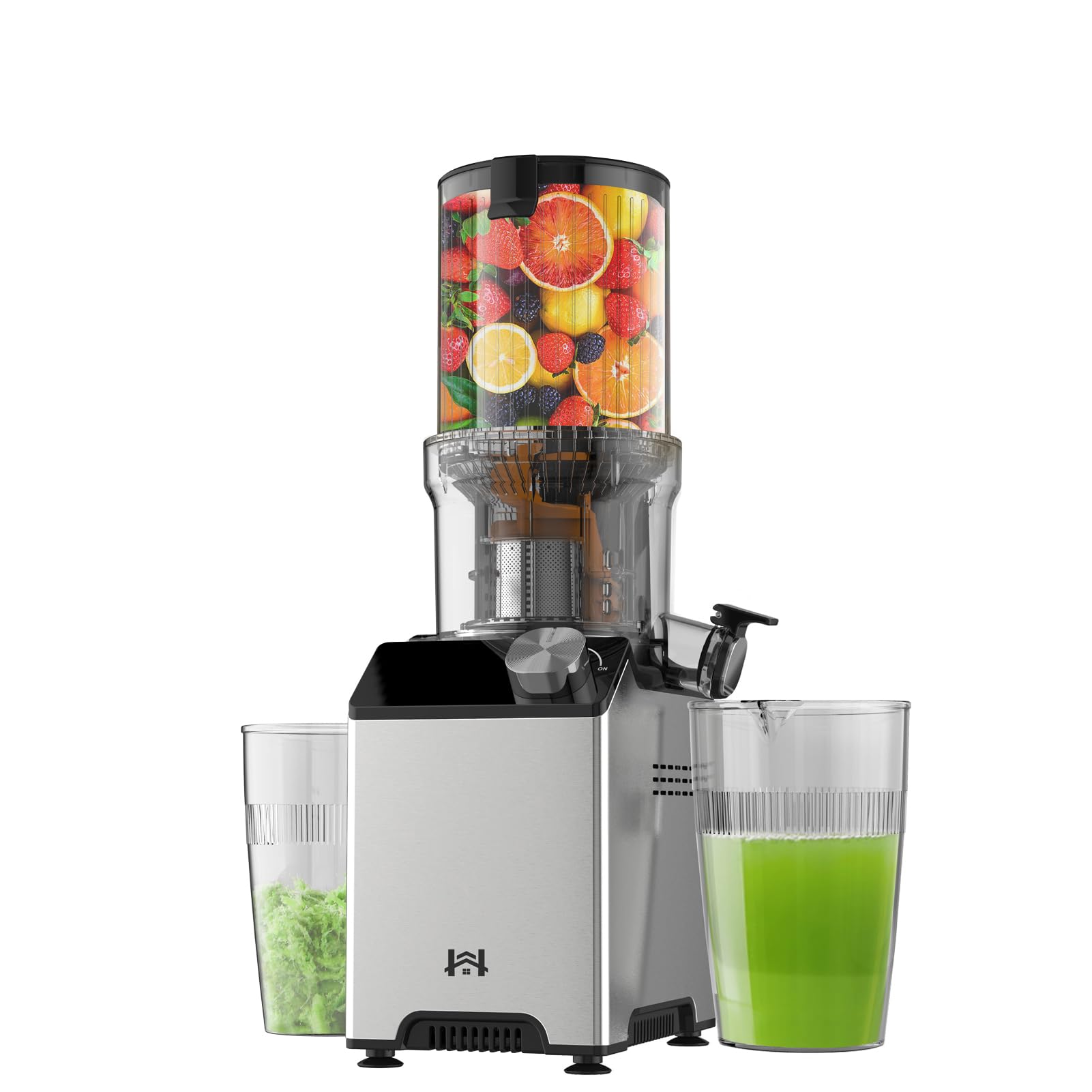 Whuto exprimidor frio con tolva amplia para jugos sin cortar