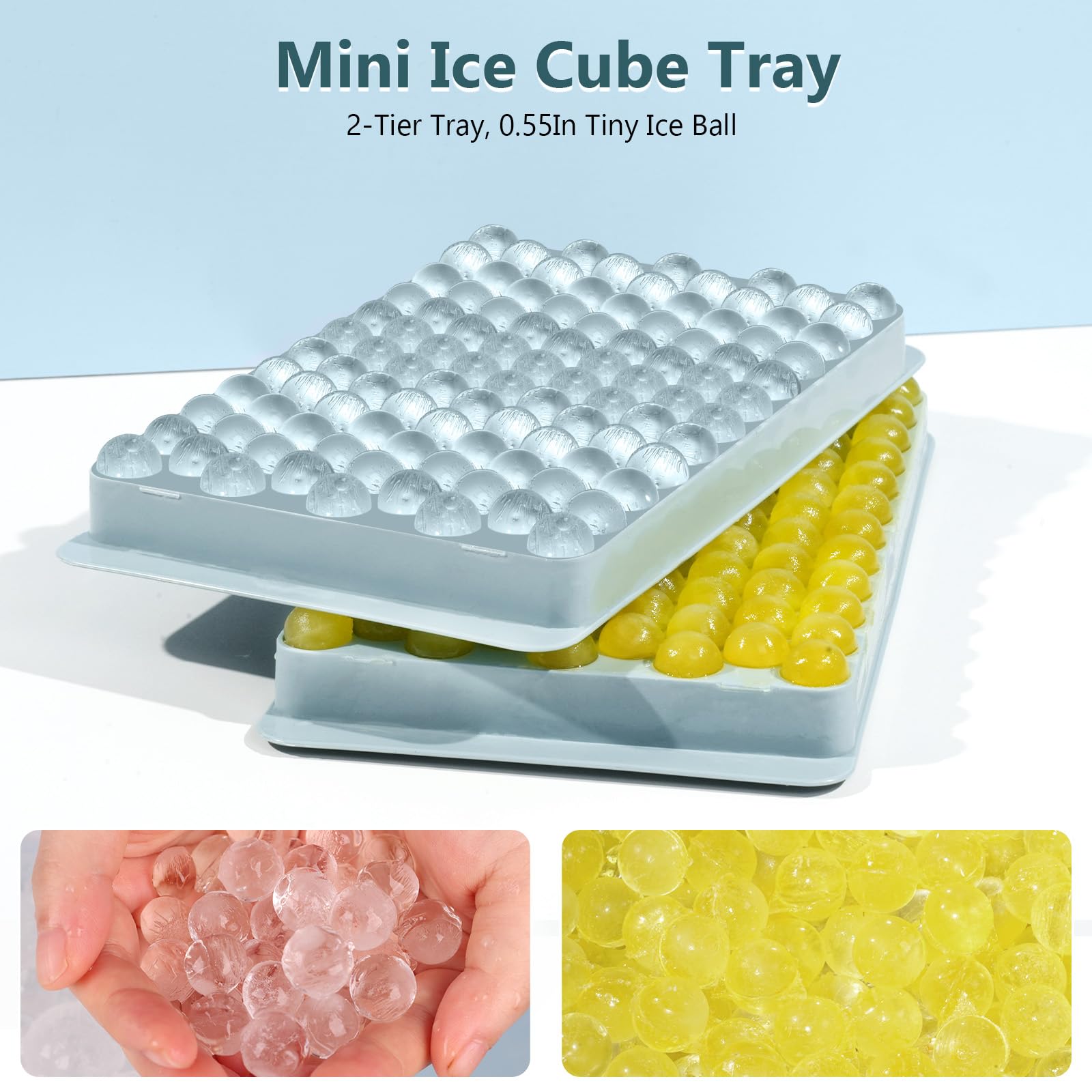 Ideales para café y frappés, hielo en forma ideal.