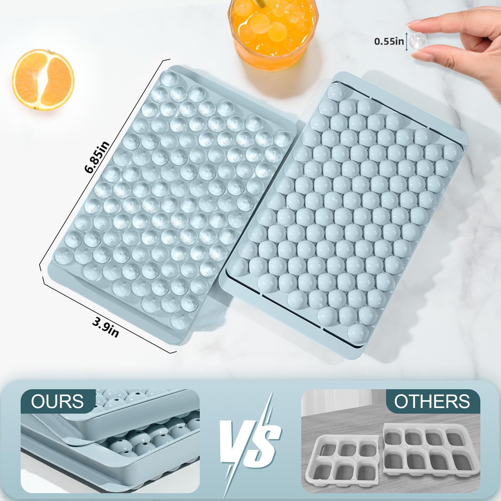 Uso múltiple: hielo para café, batidos y bebidas frías.