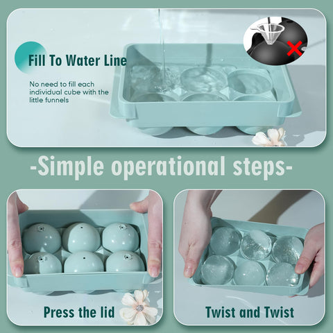 Desmolde fácil de bolas de hielo con WIBIMEN.