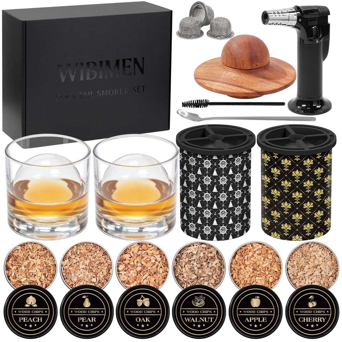 Kit WIBIMEN para ahumar whiskey con resultados elegantes y aromáticos.