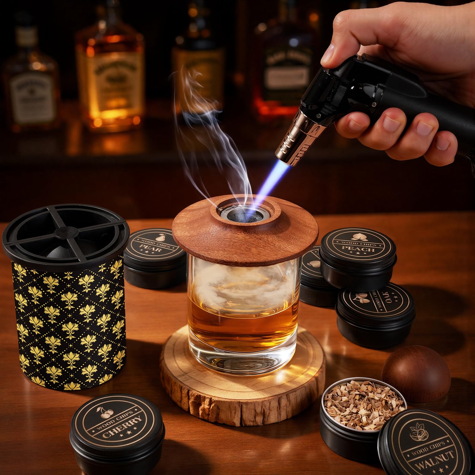 Vasos WIBIMEN para whiskey, servicio elegante y duradero.
