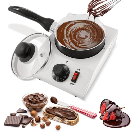 WICHEMI Derretidor Chocolate, olla en acción, funde chocolate de forma uniforme para repostería.