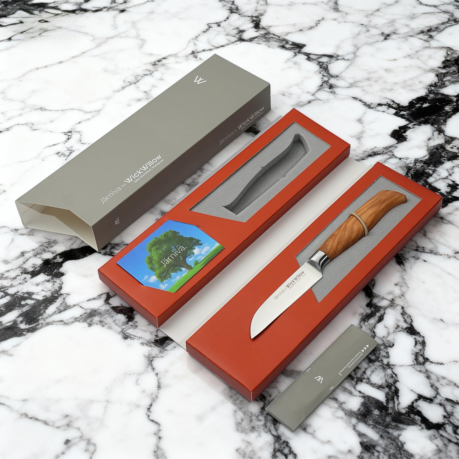 Cuchillo con mango ergonómico Wick Willow para control en cortes finos.