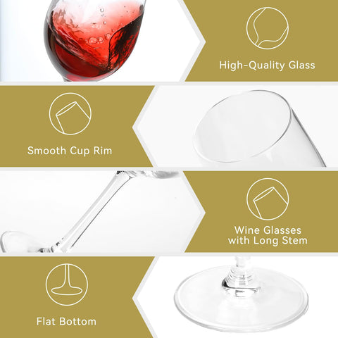 Wiejdeool copa de vino roja en elegante caja regalo, regalo ideal para momentos memorables.
