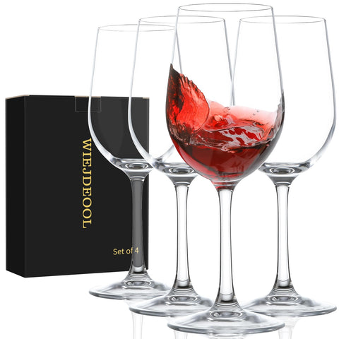 Wiejdeool, conjunto de copas de vino tinto 11oz, cristal soplado a mano para degustación.