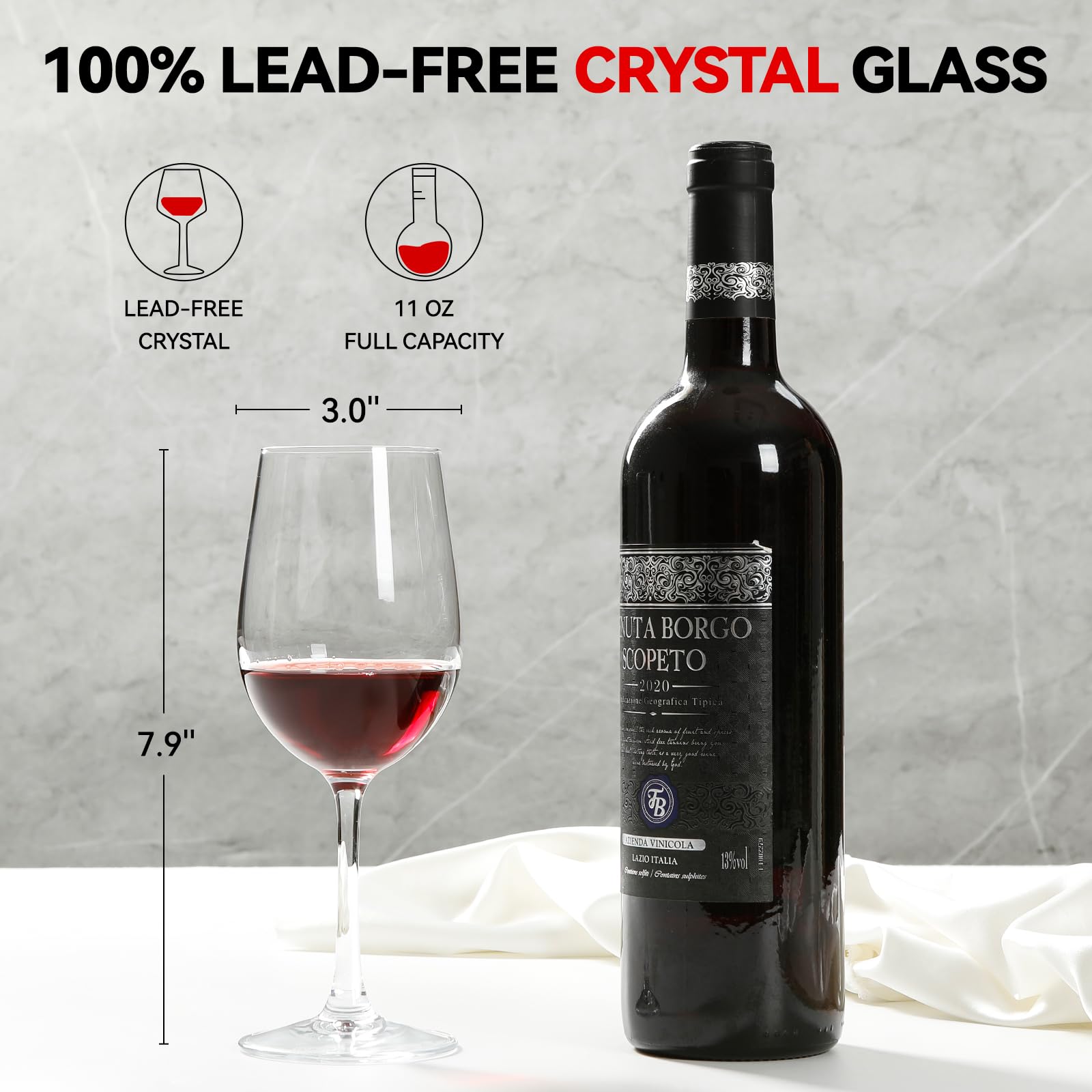 Wiejdeool copa de vino con diseño único, ideal para sorbos formales y ocasiones especiales.