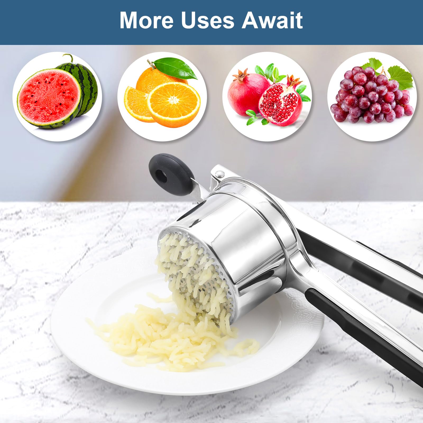 WIHBOIR ricer, ideal para purés de patatas, frutas y verduras.