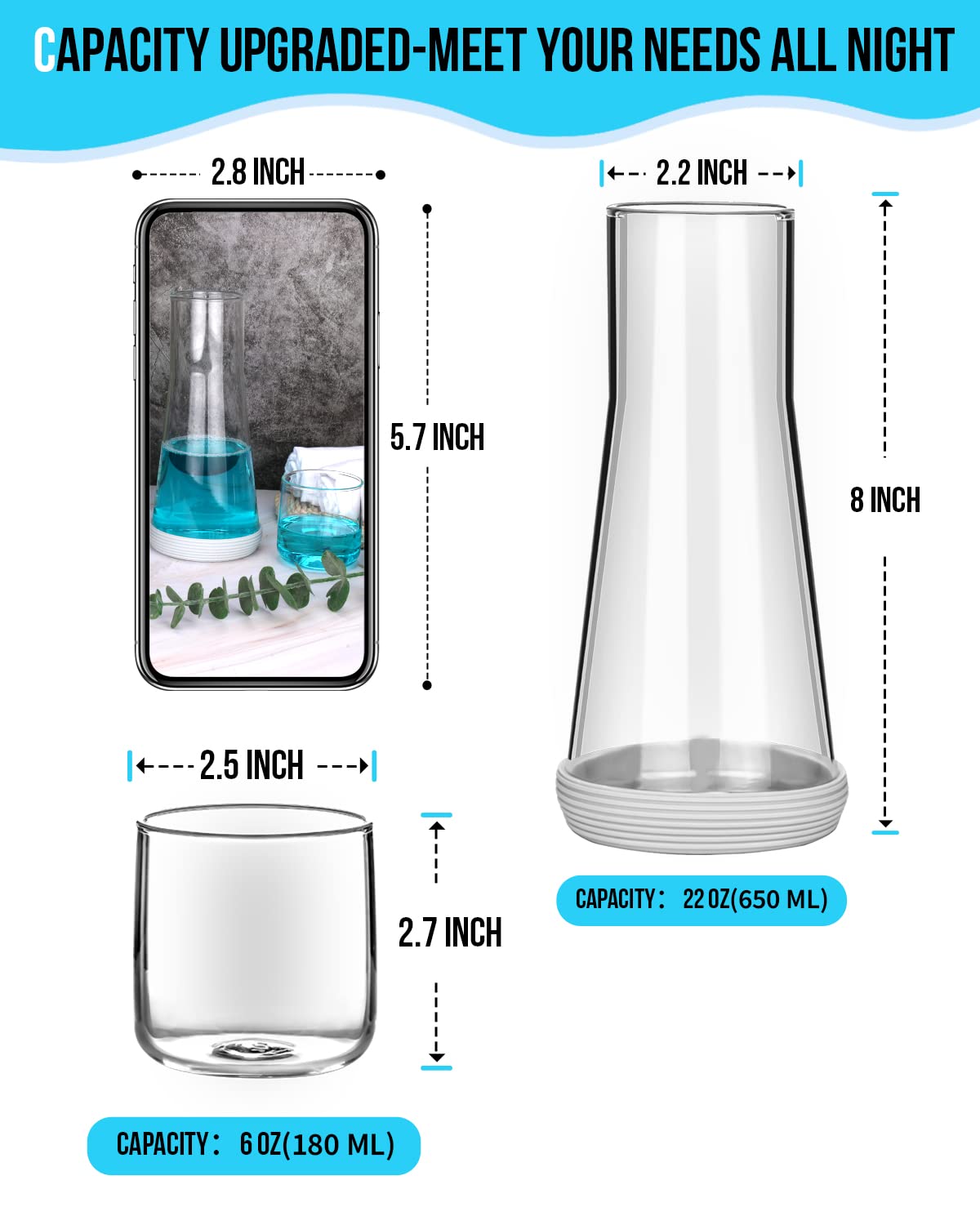 Discreto conjunto para enjuague bucal en baño, manteniendo higiene diaria.