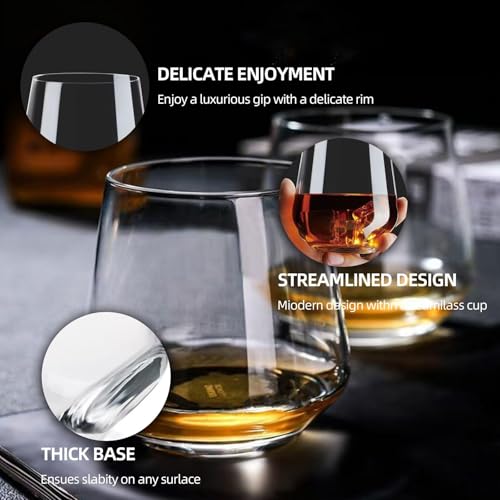 Vaso WIKERWANG sin tallo, capacidad de 13,5 onzas para vinos.