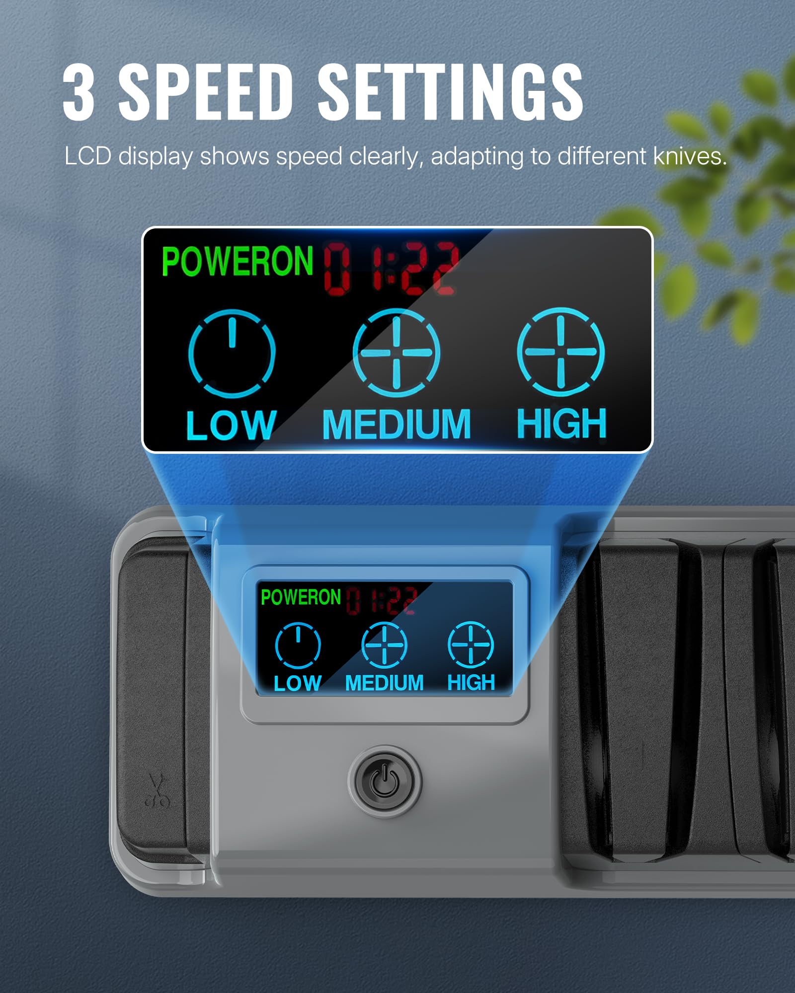 Base estable con silicona para reducir vibraciones y mejorar seguridad.
