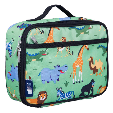 Wildkin caja-almuerzo aislada, frente, ideal para comidas frescas en la escuela.