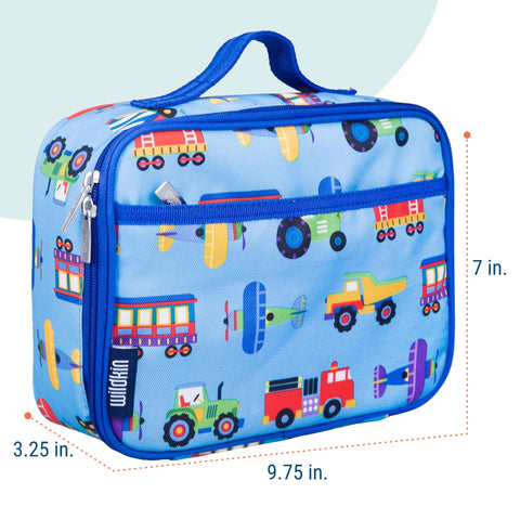 Wildkin lonchera aislada, compatible con mochila a juego para transporte ordenado.