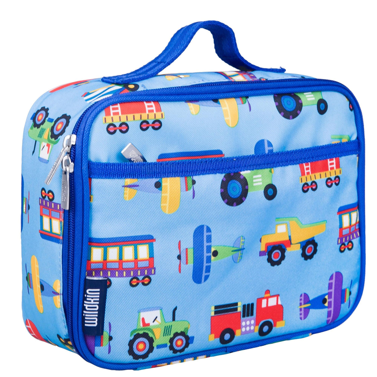 Wildkin lonchera aislada para niños, exterior colorido, ideal para almuerzos diarios.