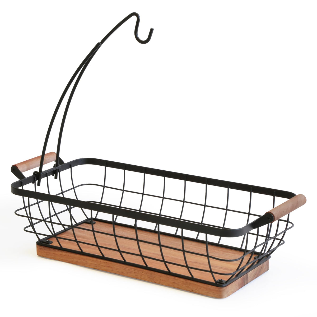 Wildmos canasta-frutas rectangular para almacenamiento amplio de frutas y verduras frescas.