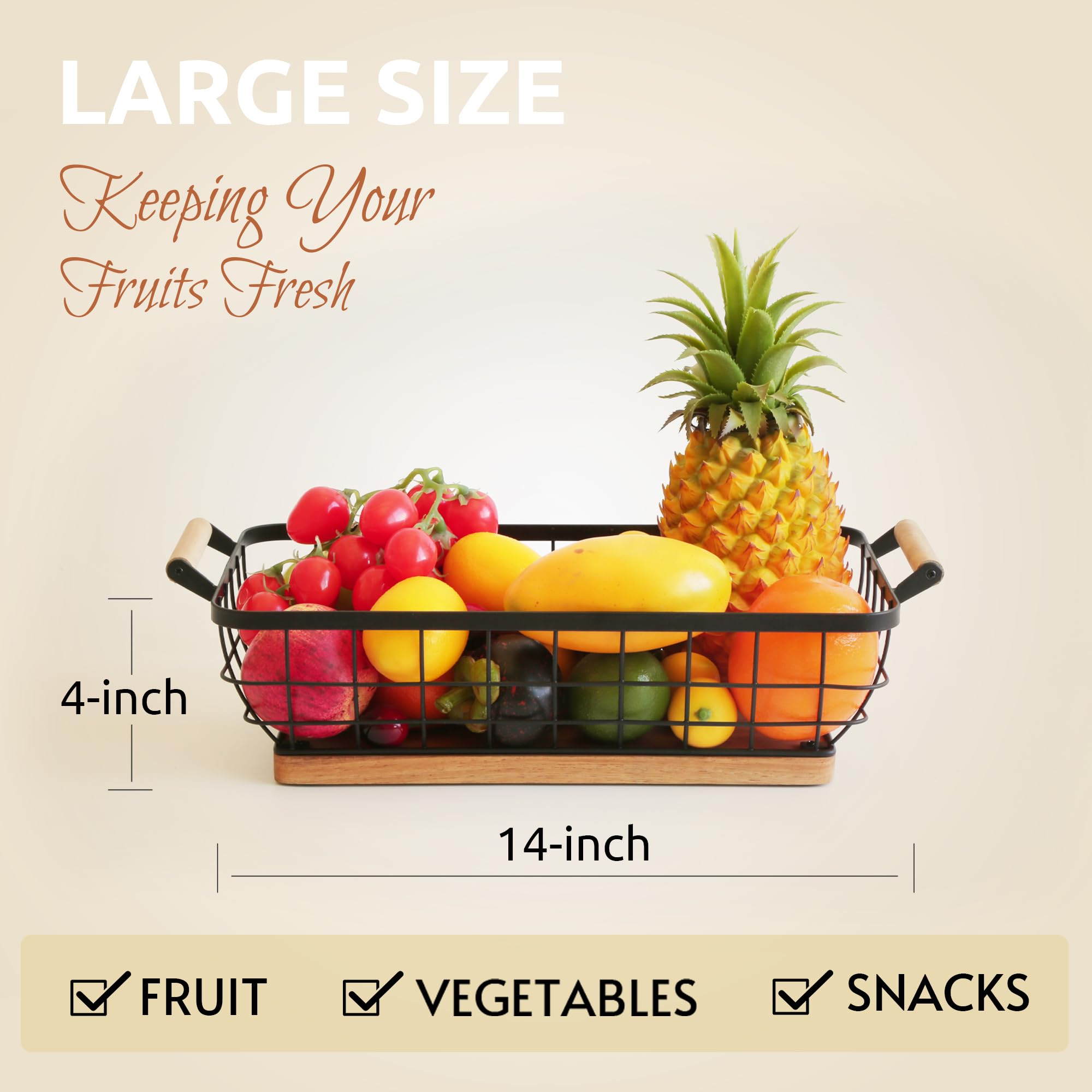Wildmos diseño ventilado ayuda a mantener las frutas y verduras frescas.