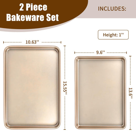 Bandeja alargada Wildone de 10x15 para recetas en horno grande.