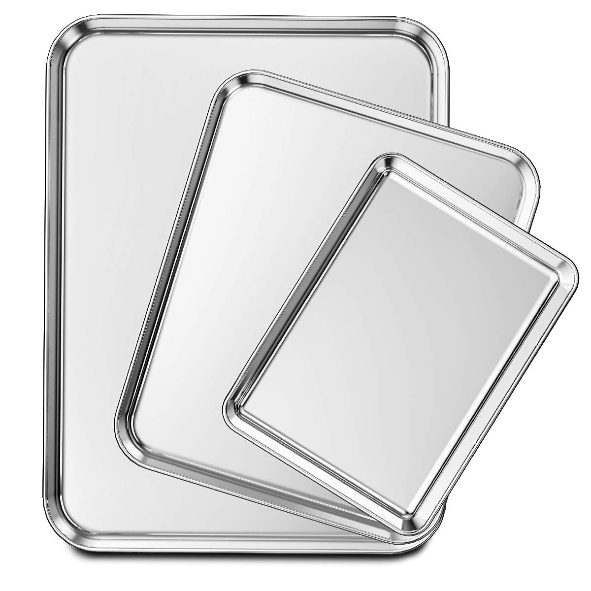 Bandejas Wildone de gran tamaño, borde liso para hornear de forma uniforme.