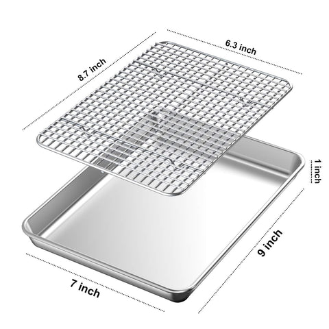 Rejilla de enfriamiento Wildone 8.7x6.3 para reposar panes y pasteles