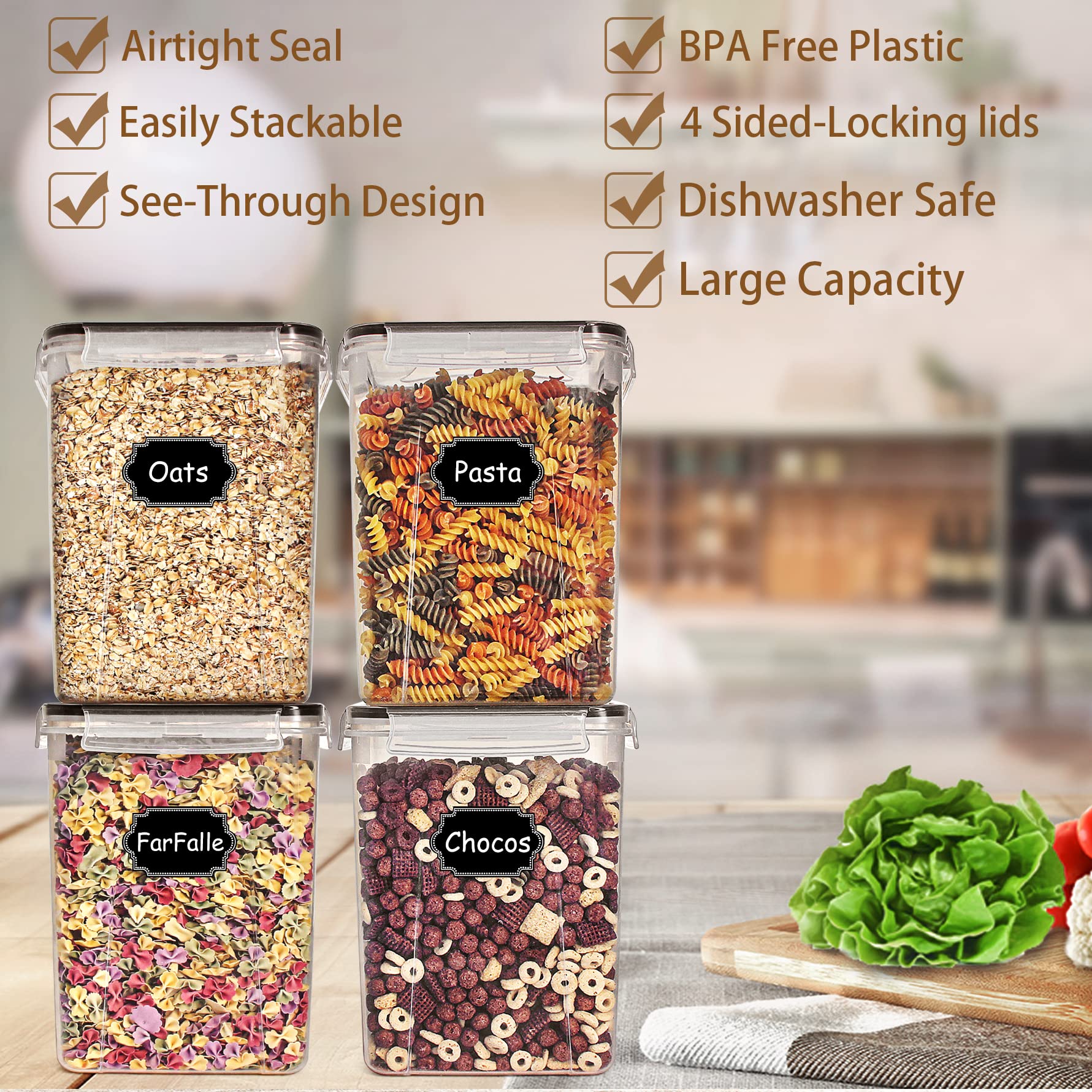 Wildone tapas herméticas de cuatro lados mantienen la frescura.