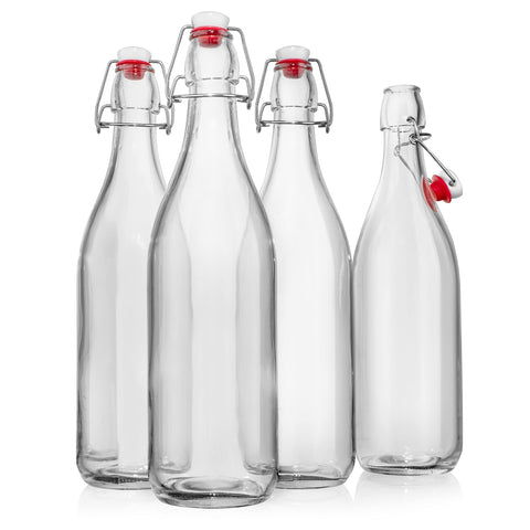 Botella WILLDAN Giara de vidrio con tapón para conservar bebidas frescas.