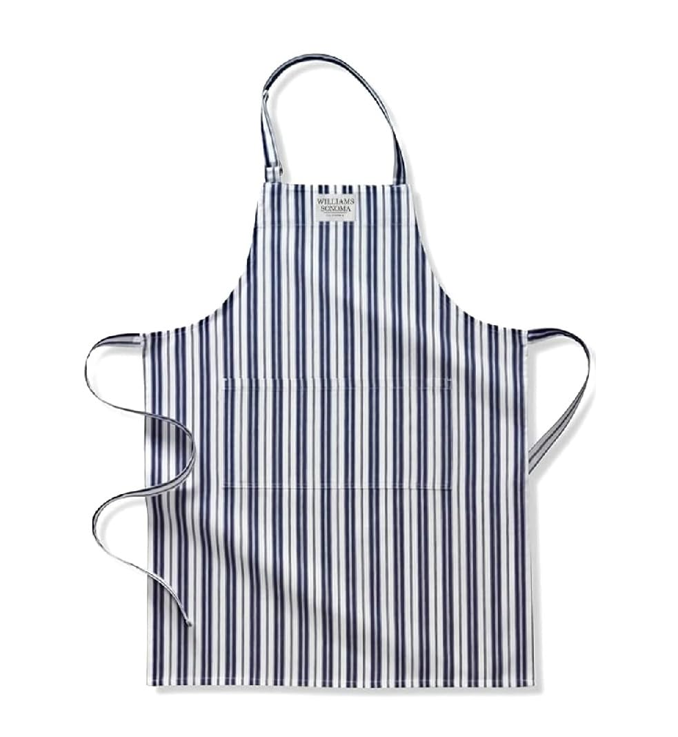 Delantal clásico Williams-Sonoma en azul marino ofrece protección diaria y comodidad al cocinar.