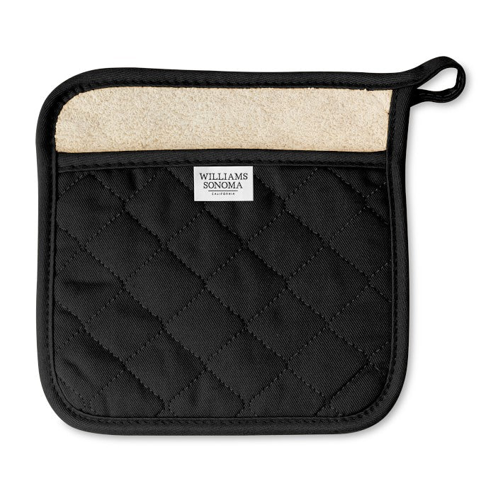 Manopla rayada Williams-Sonoma para protección al calor al manipular ollas y sartenes