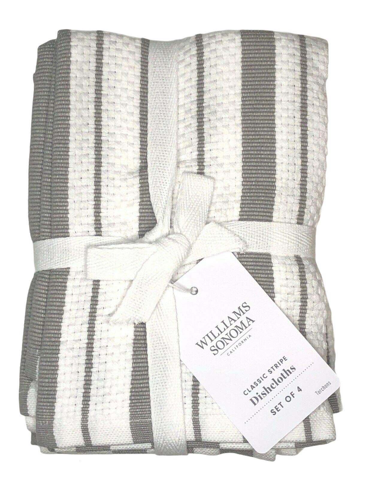 Williams-Sonoma paños rayados clásicos, suaves y absorbentes para secar platos con estilo.