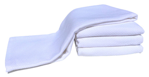 Williams-Sonoma toallas para despensa en blanco, absorbentes para platos y cristalería.