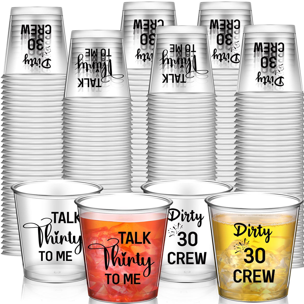 Vaso Willinglong de 2.87 oz, transparente y duradero para fiestas