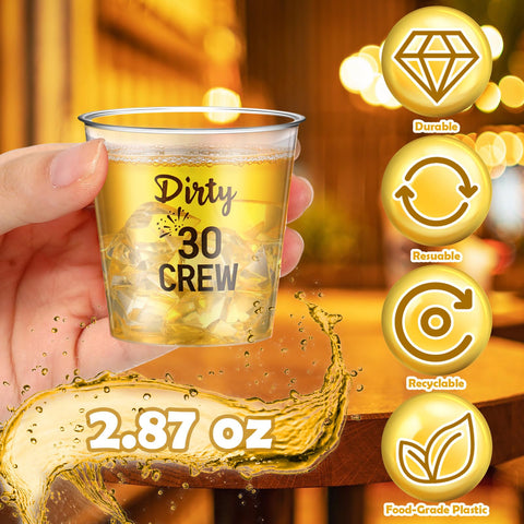 Vaso de chupito versátil para jugos y postres en fiestas