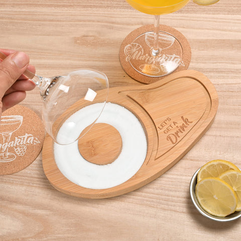 Posavasos con diseño margarita de Willowdale para proteger superficies