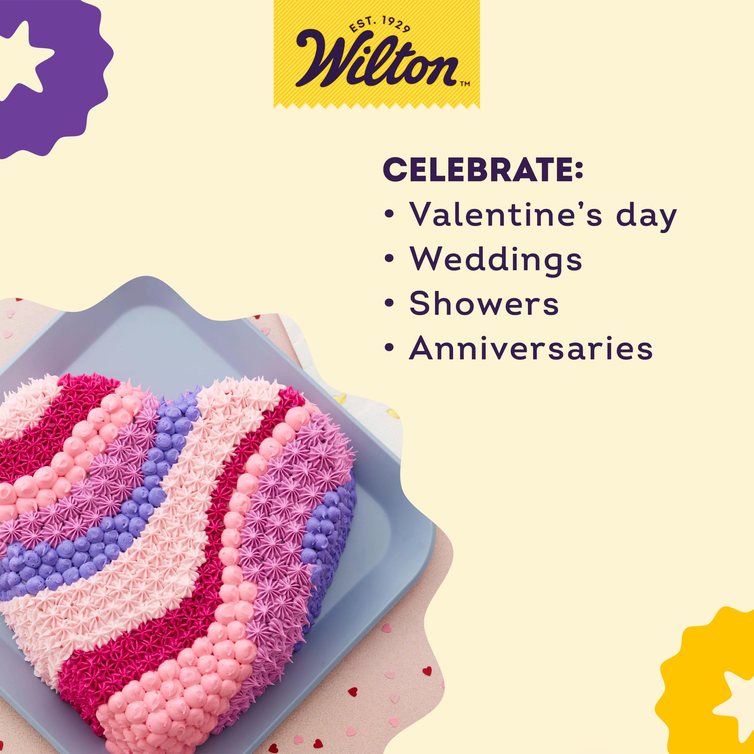 Preparando masa en el molde Wilton para forma de corazón.