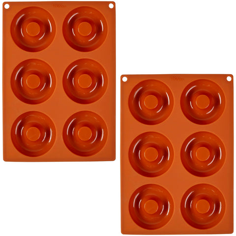 Wilton moldes donas silicona antiadherente: desmolde fácil y horneado uniforme
