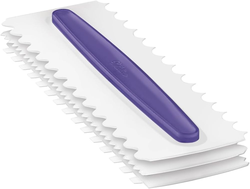 Wilton rastrillo-icing 3-piezas acabados-ondas: añade relieve suave y decorativo