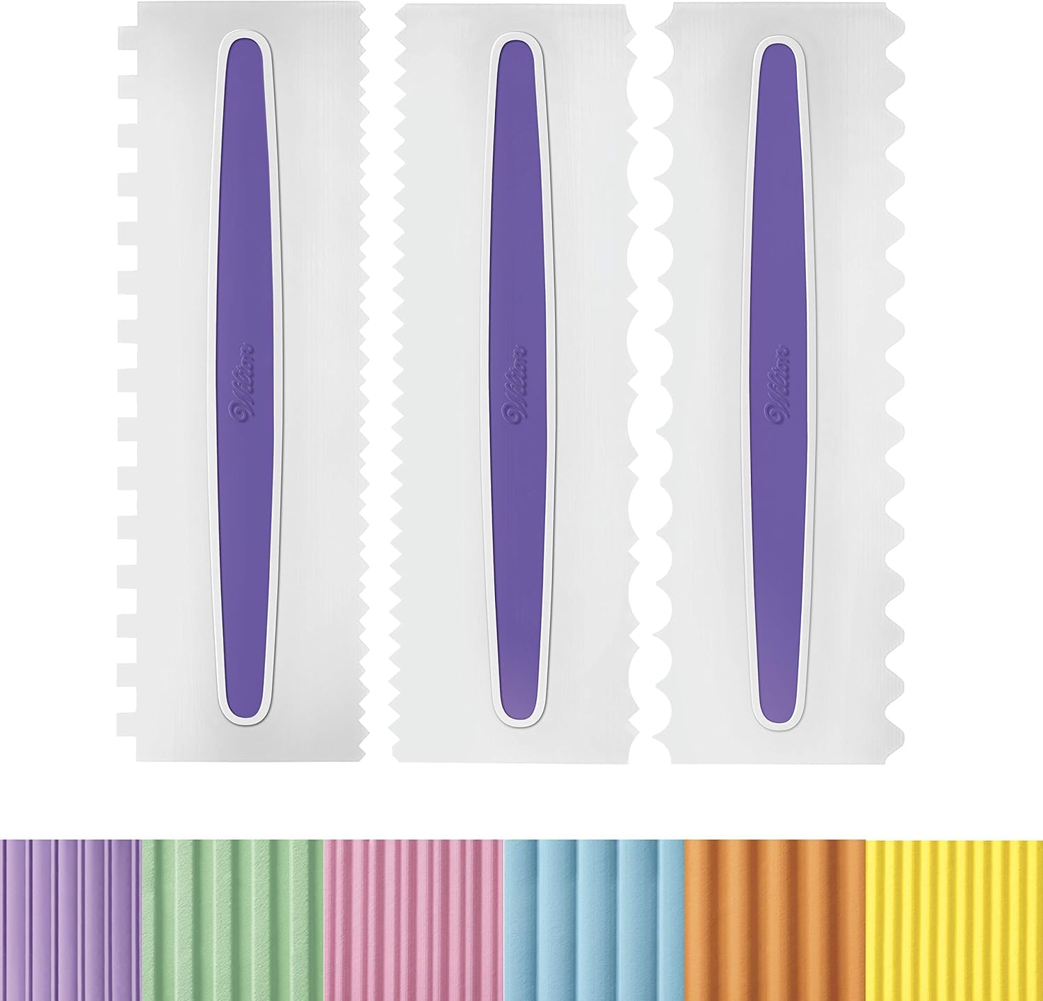 Wilton rastrillo-icing 3-piezas texturas: genera patrones decorativos consistentes