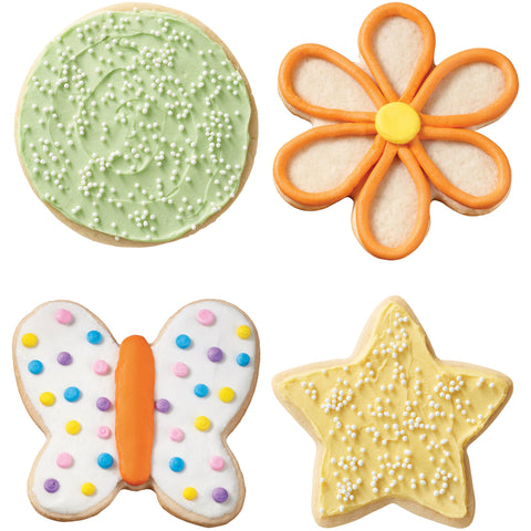 Wilton relleno-fruta cortador para galletas con relleno fresco y colorido.