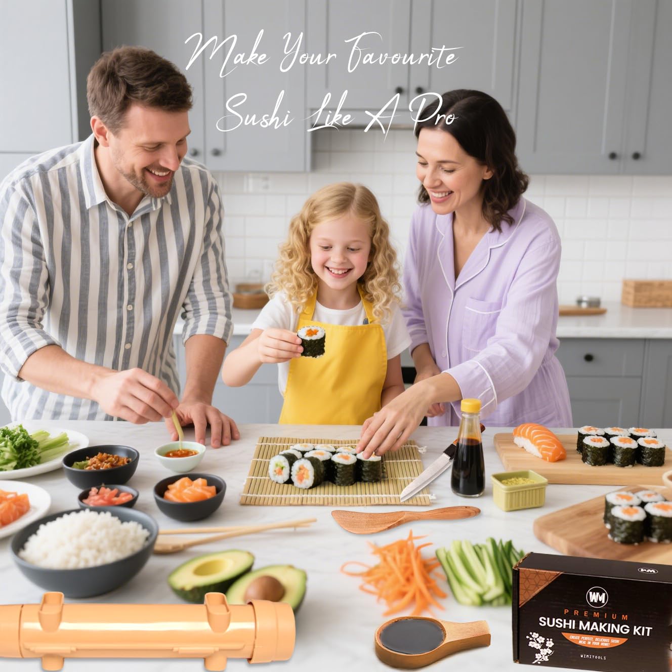 Palillos Wimitools para comer sushi con estilo.