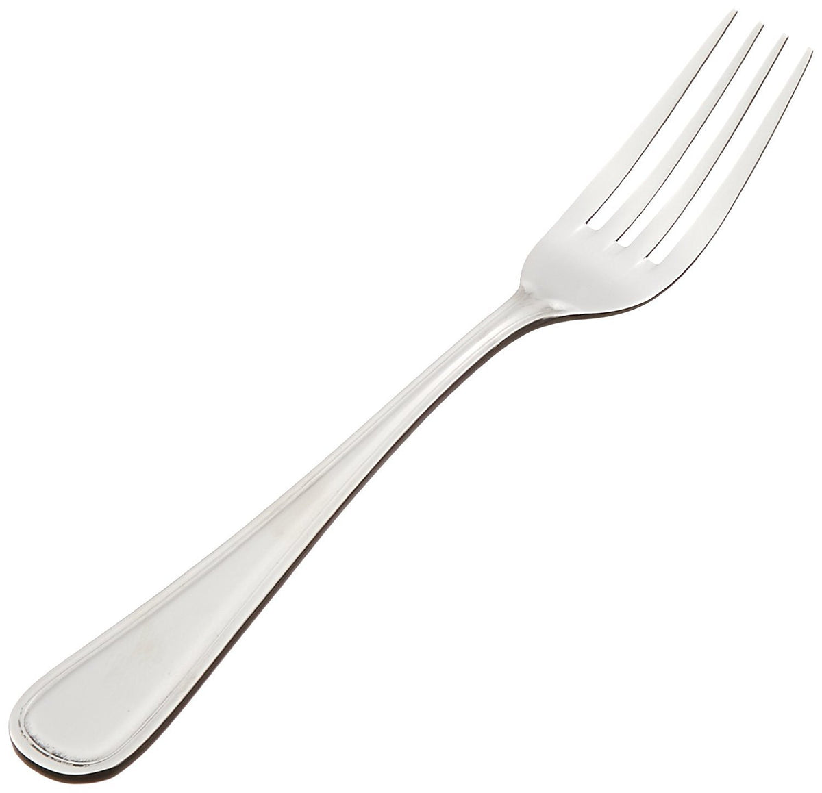 Tenedor de mesa Winco Continental, acabado espejo, ideal para servicio diario.