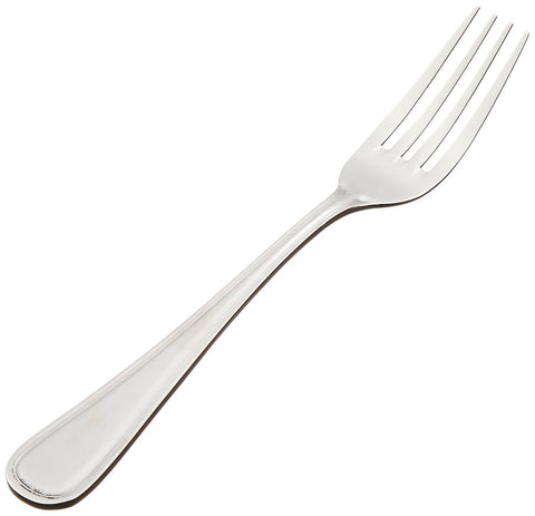 Tenedor de mesa Winco Continental, acabado espejo, ideal para servicio diario.