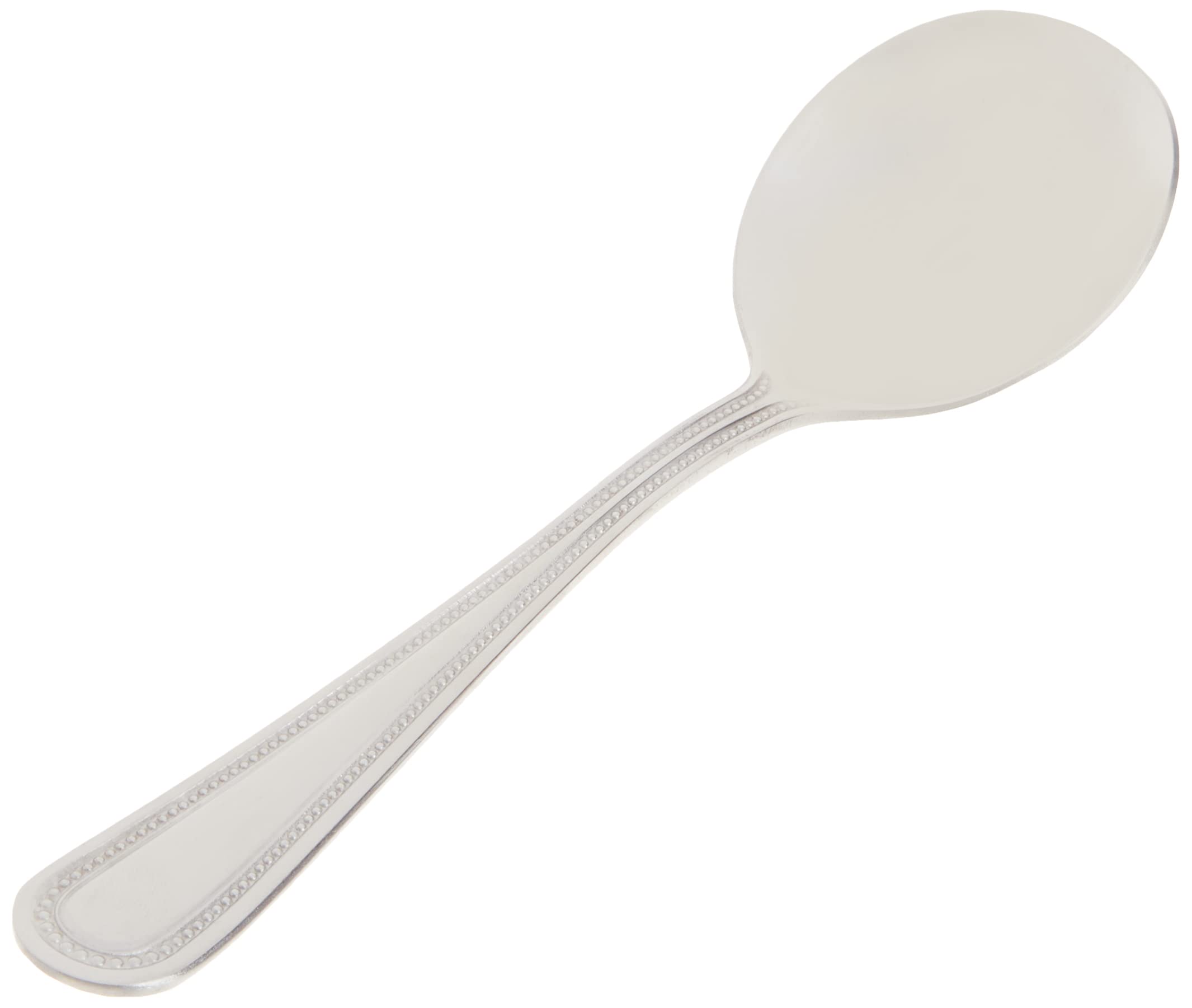 Winco Cucharas Bouillon Dots, en sopa, perfecta para sopas y caldos.