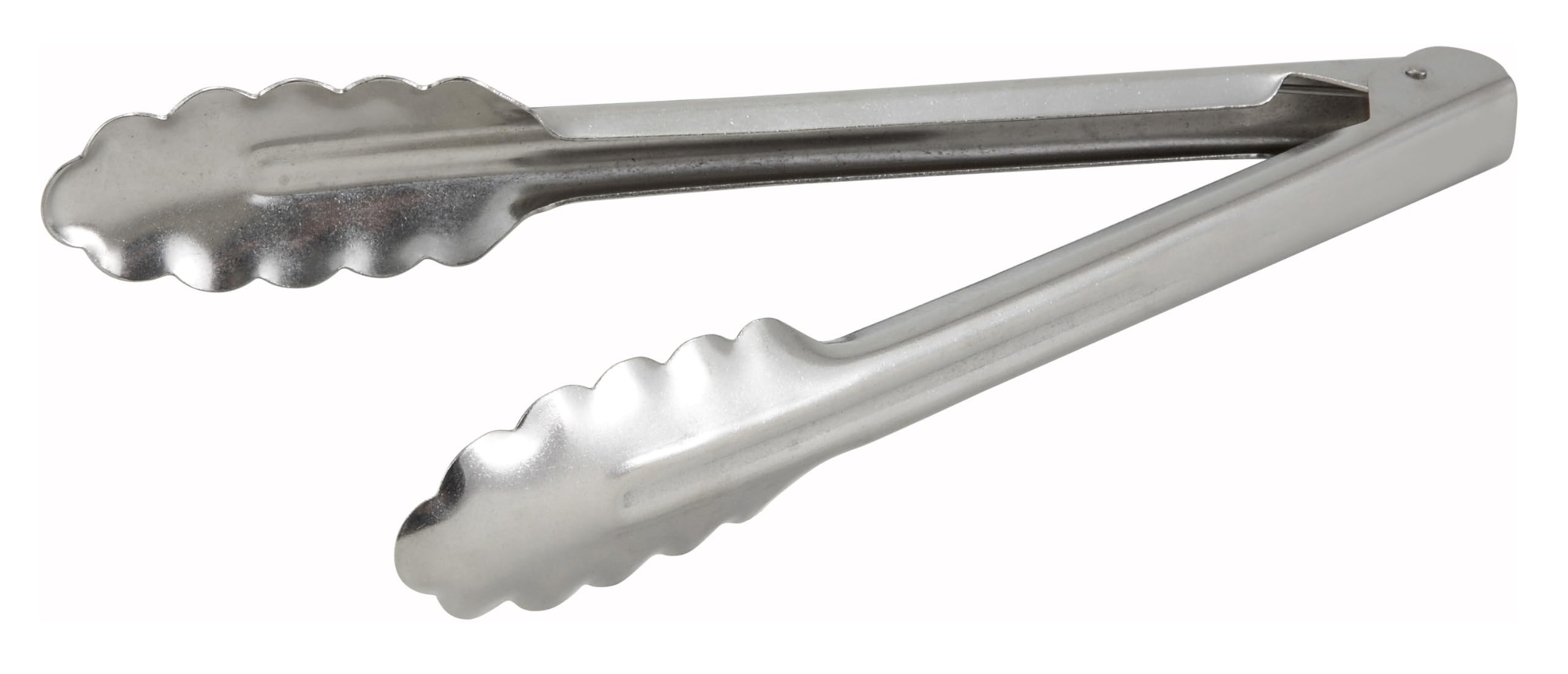 Pinzas Winco UT-9: pinzas de acero inoxidable de 9 pulgadas, útiles para servir y cocinar.