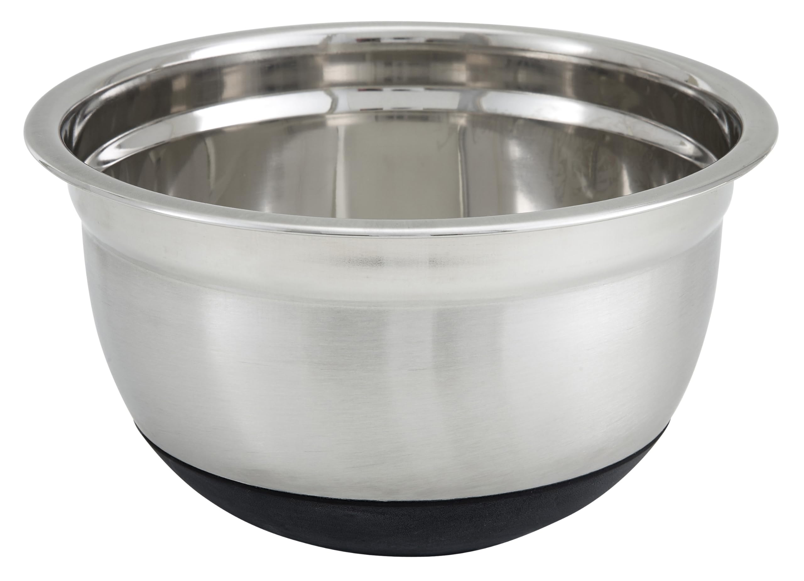 Winco tazón de mezcla con base de silicona, estable para batir.