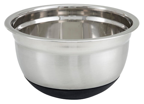 Winco tazón de mezcla con base de silicona, estable para batir.