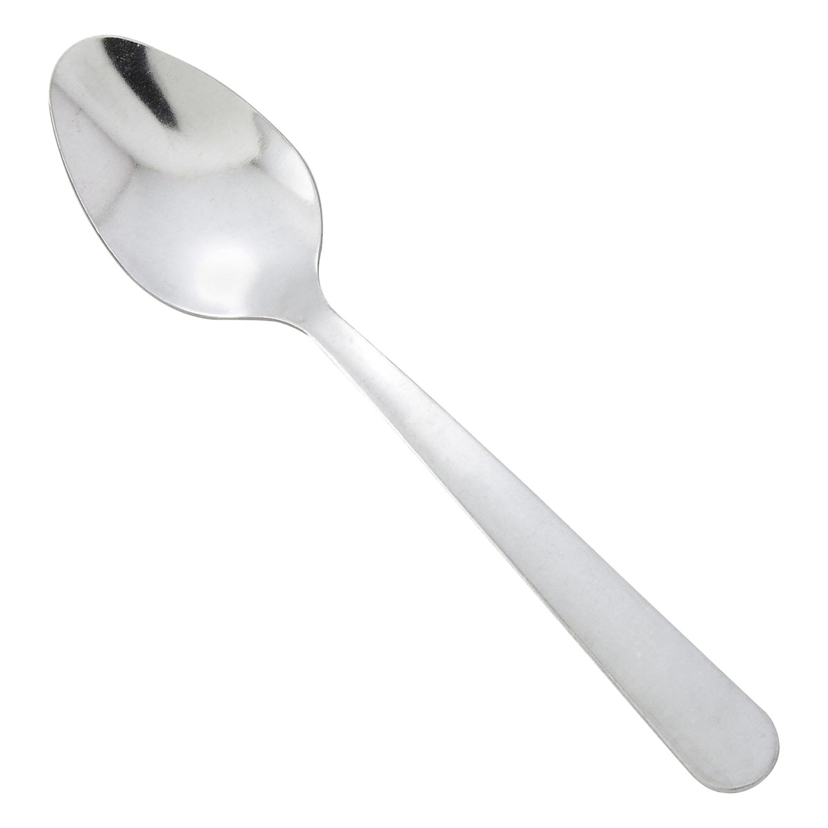 Cucharita Windsor de Winco, ideal para té, resistente y duradera.